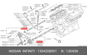 Сальник коленвала 13042-0B001 NISSAN