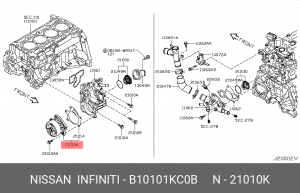 Насос - помпа системы охлаждения ДВС B1010-1KC0B NISSAN