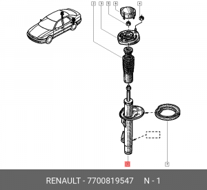 Амортизатор подвески 7700819547 RENAULT