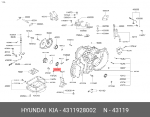 Сальник КПП 4311928002 HYUNDAI KIA