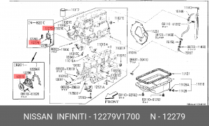 Сальник коленвала 12279-V1700 NISSAN