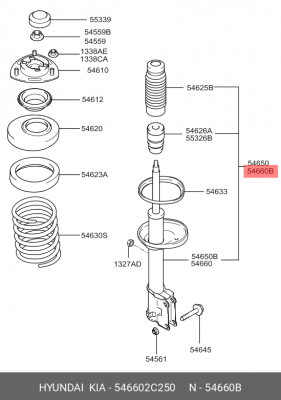 Амортизатор подвески 546602C250 HYUNDAI KIA