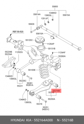 Сайлентблок 55216-4A000 HYUNDAI KIA
