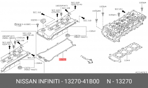 Прокладка крышки ГБЦ 1327041B00 NISSAN