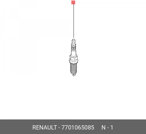 Свеча зажигания 7701065085 RENAULT