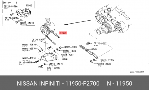Ремень приводной 11950F2700 NISSAN