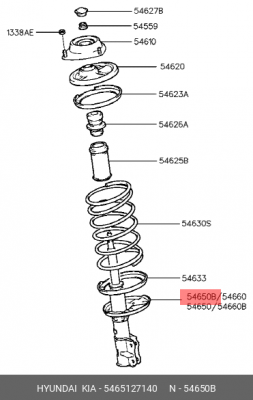 Амортизатор подвески 5465127140 HYUNDAI KIA