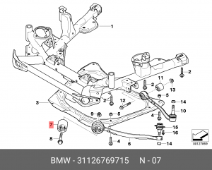 Сайлентблок 31 12 6 769 715 BMW