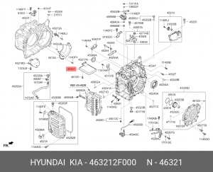 Фильтр масляный АКПП 46321-2F000 HYUNDAI KIA