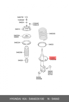 Амортизатор подвески 54660-26100 HYUNDAI KIA