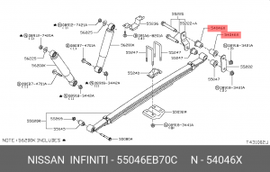Деталь 55046-EB70C NISSAN