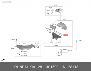 Фильтр воздушный 28113C1500 HYUNDAI KIA