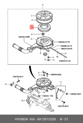 Фильтр воздушный KK150-13Z00 HYUNDAI KIA