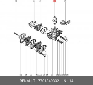 Фильтр топливный 7701349332 RENAULT