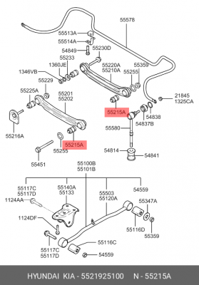 Сайлентблок 5521925100 HYUNDAI KIA
